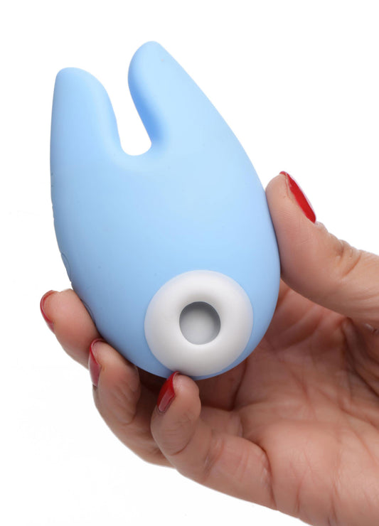 Sucky Bunny Silicone Clitoral Stimulator - Blue - UABDSM