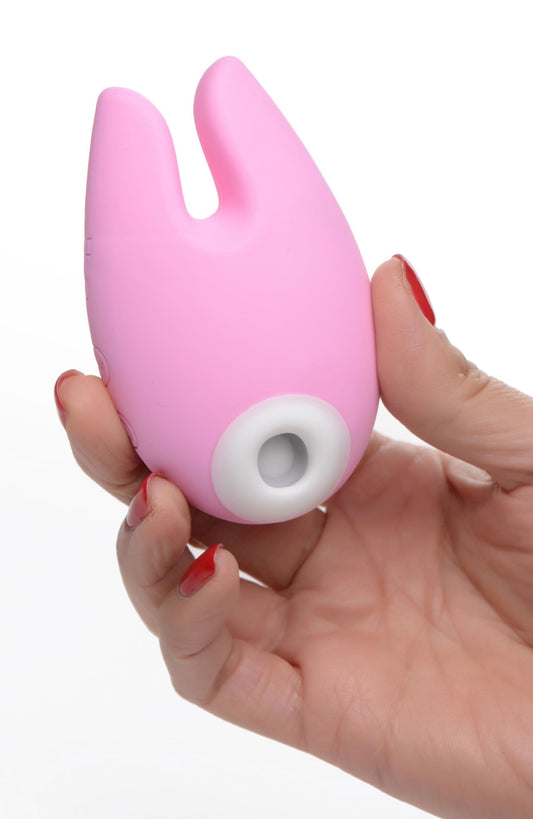 Sucky Bunny Silicone Clitoral Stimulator - Pink - UABDSM