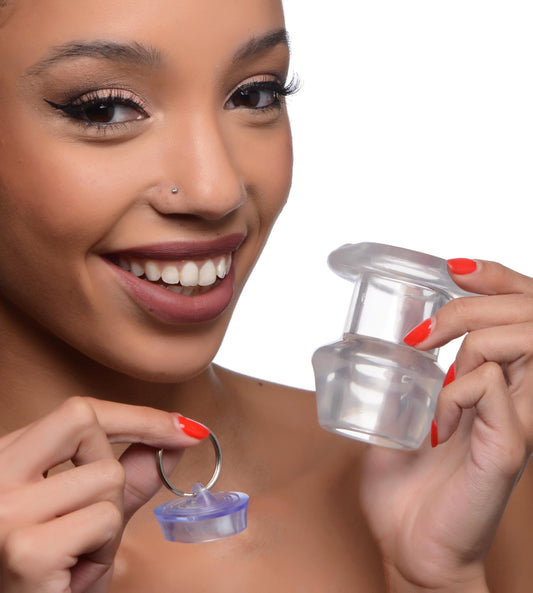Ass Bung Clear Hollow Anal Dilator with Plug - Medium Ass Bung Clear Hollow Anal Dilator with Plug - Medium - UABDSM