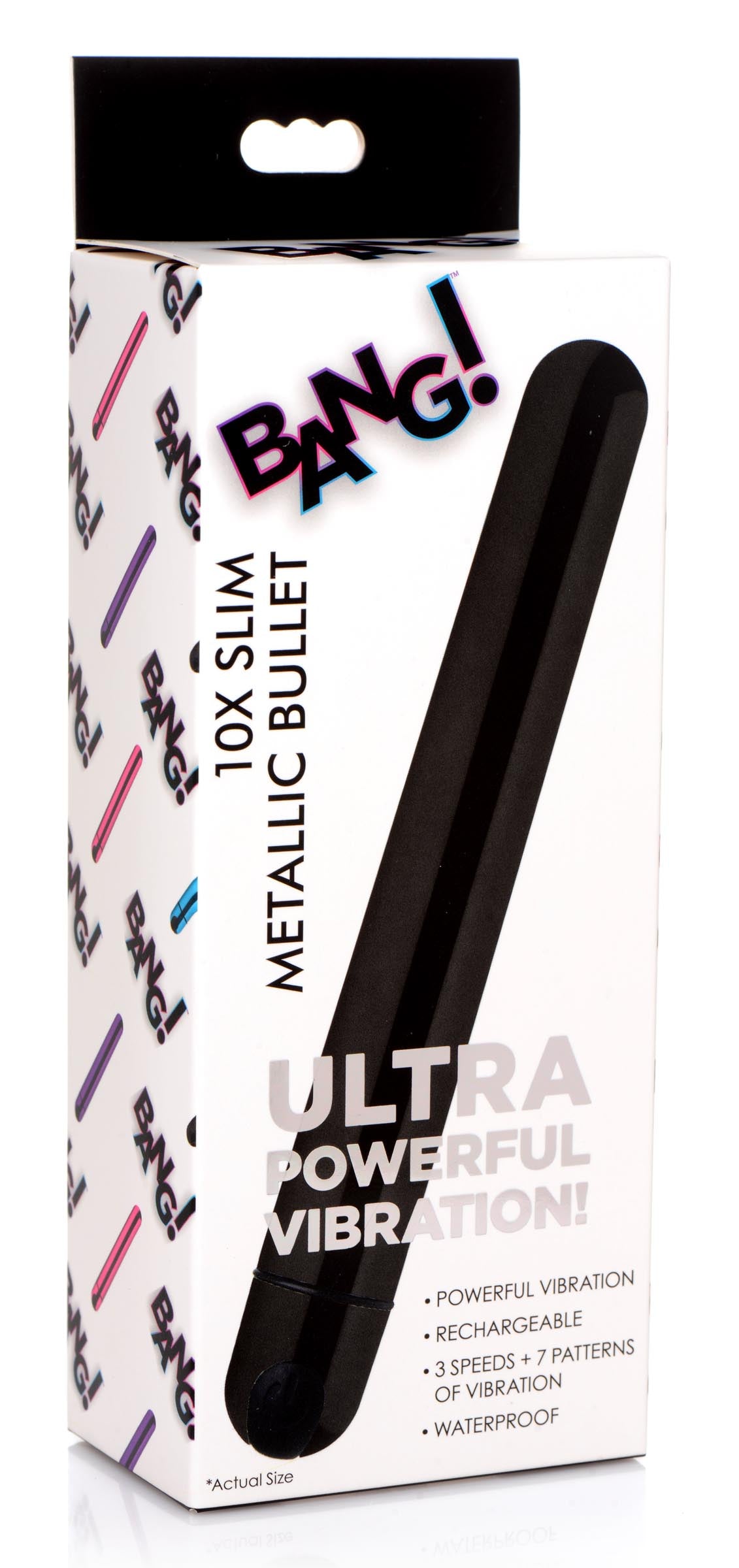 10X Slim Metallic Bullet - Black - UABDSM