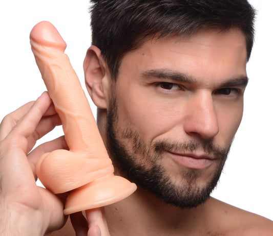 6.5 Inch Dildo with Balls - Light - UABDSM