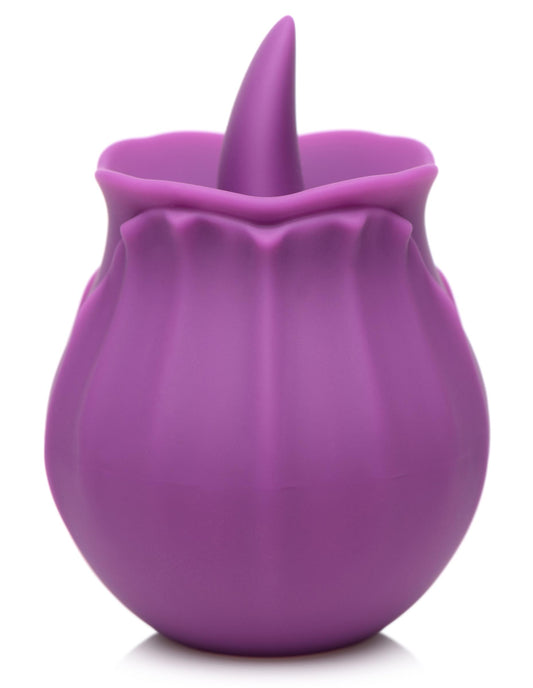 Bloomgasm Wild Violet 10X Silicone Clit Licking Stimulator - Purple - UABDSM