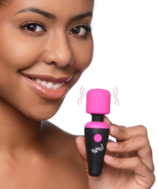 10X Ultra Powerful Silicone Mini Wand - Pink 10X Ultra Powerful Silicone Mini Wand - Pink - UABDSM