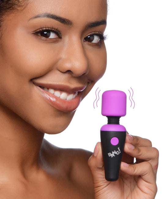 10X Ultra Powerful Silicone Mini Wand - Purple 10X Ultra Powerful Silicone Mini Wand - Purple - UABDSM