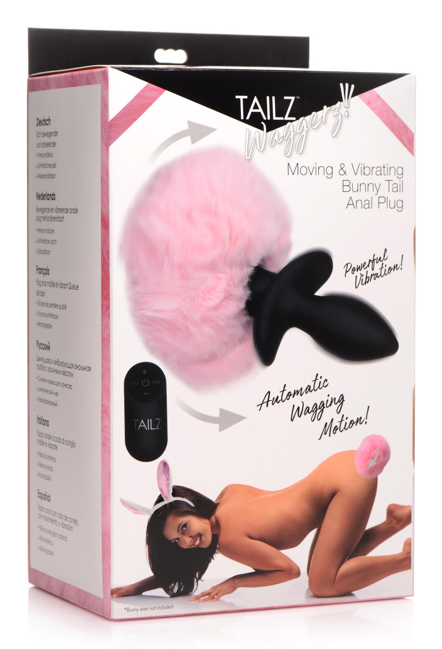 Remote Control Wagging Bunny Tail Anal Plug - UABDSM