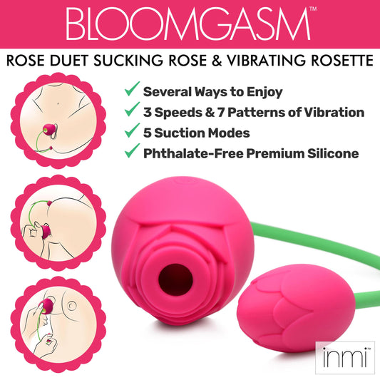 Bloomgasm Rose Duet Sucking Rose and Vibrating Rosette - UABDSM