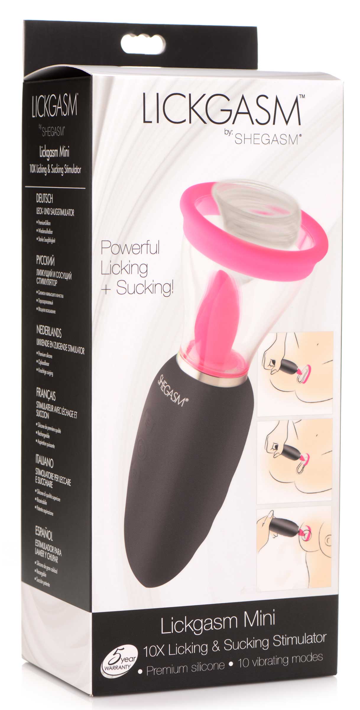 Lickgasm Mini 10X Silicone Licking and Sucking Stimulator - UABDSM