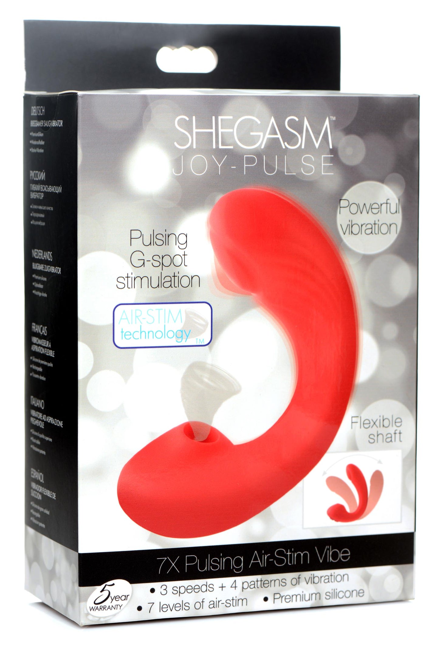 Joy-Pulse 7X Pulsing Silicone Air-Stim Vibe - UABDSM