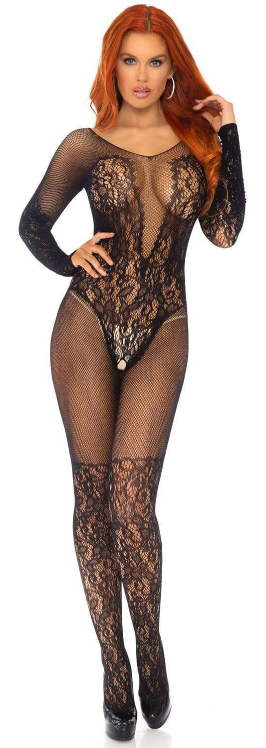 Net and Lace Crotchless Bodystocking Net and Lace Crotchless Bodystocking - UABDSM