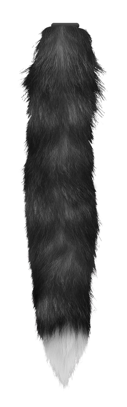 Interchangeable Black and White Fox Tail - UABDSM