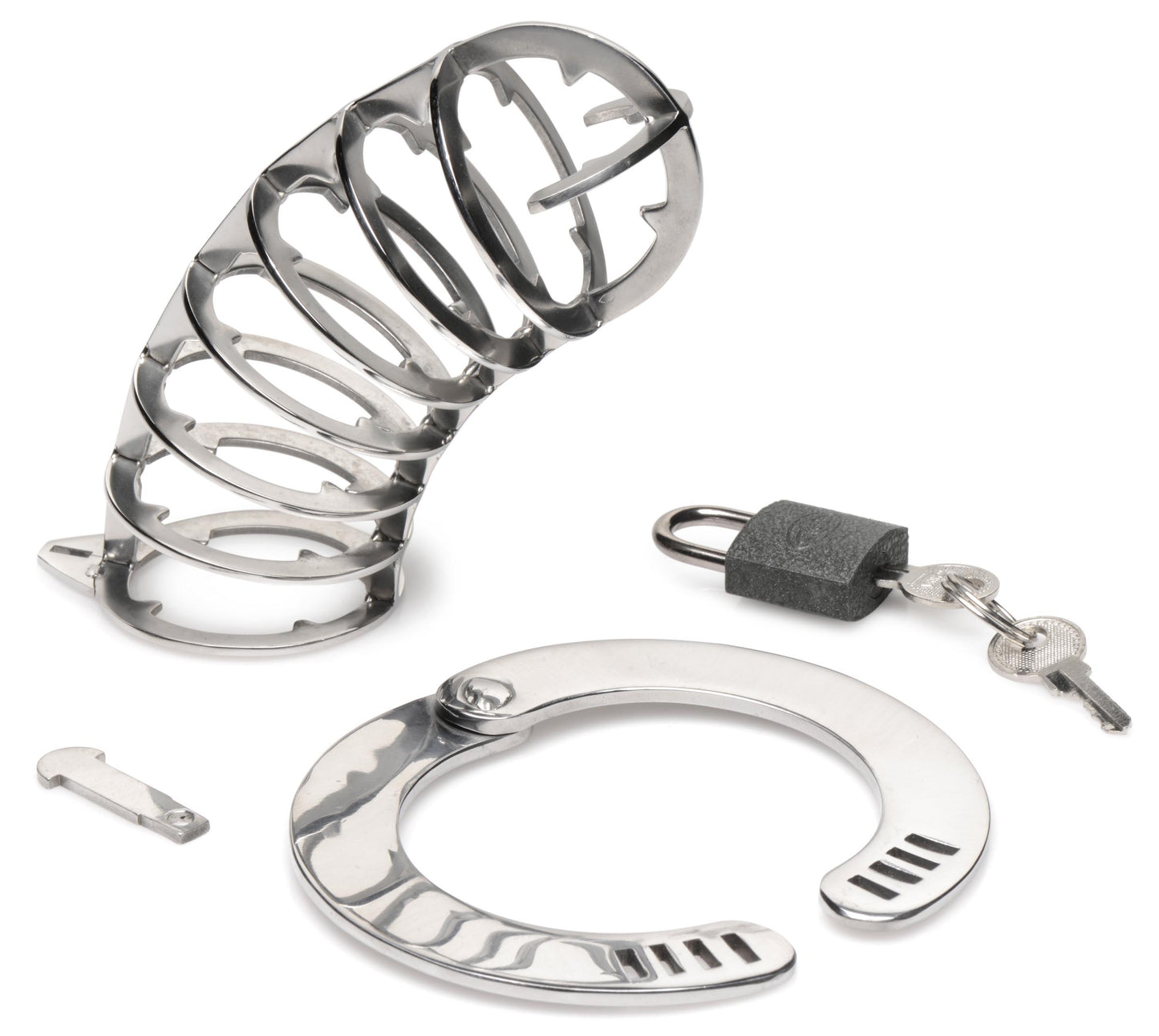 Stainless Steel Spiked Chastity Cage - UABDSM