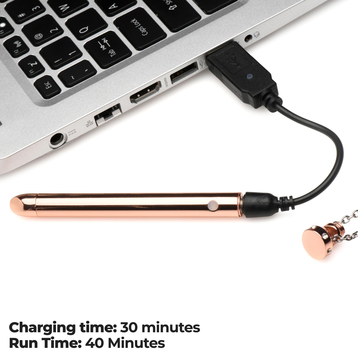 7X Vibrating Necklace - Rose Gold - UABDSM
