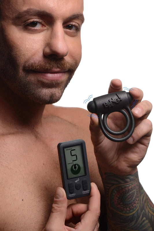 25X Vibrating Silicone Cock Ring with Remote Control - UABDSM