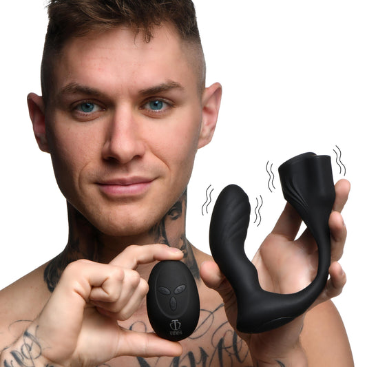 7X Silicone Prostate Plug with Ball Stretcher and Remote 7X Silicone Prostate Plug with Ball Stretcher and Remote - UABDSM