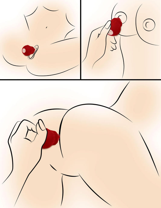 Bloomgasm Wild Violet 10X Silicone Clit Licking Stimulator - Red - UABDSM