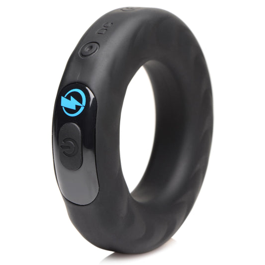 E-Stim Pro Silicone Vibrating Cock Ring - 1.75 Inch - UABDSM