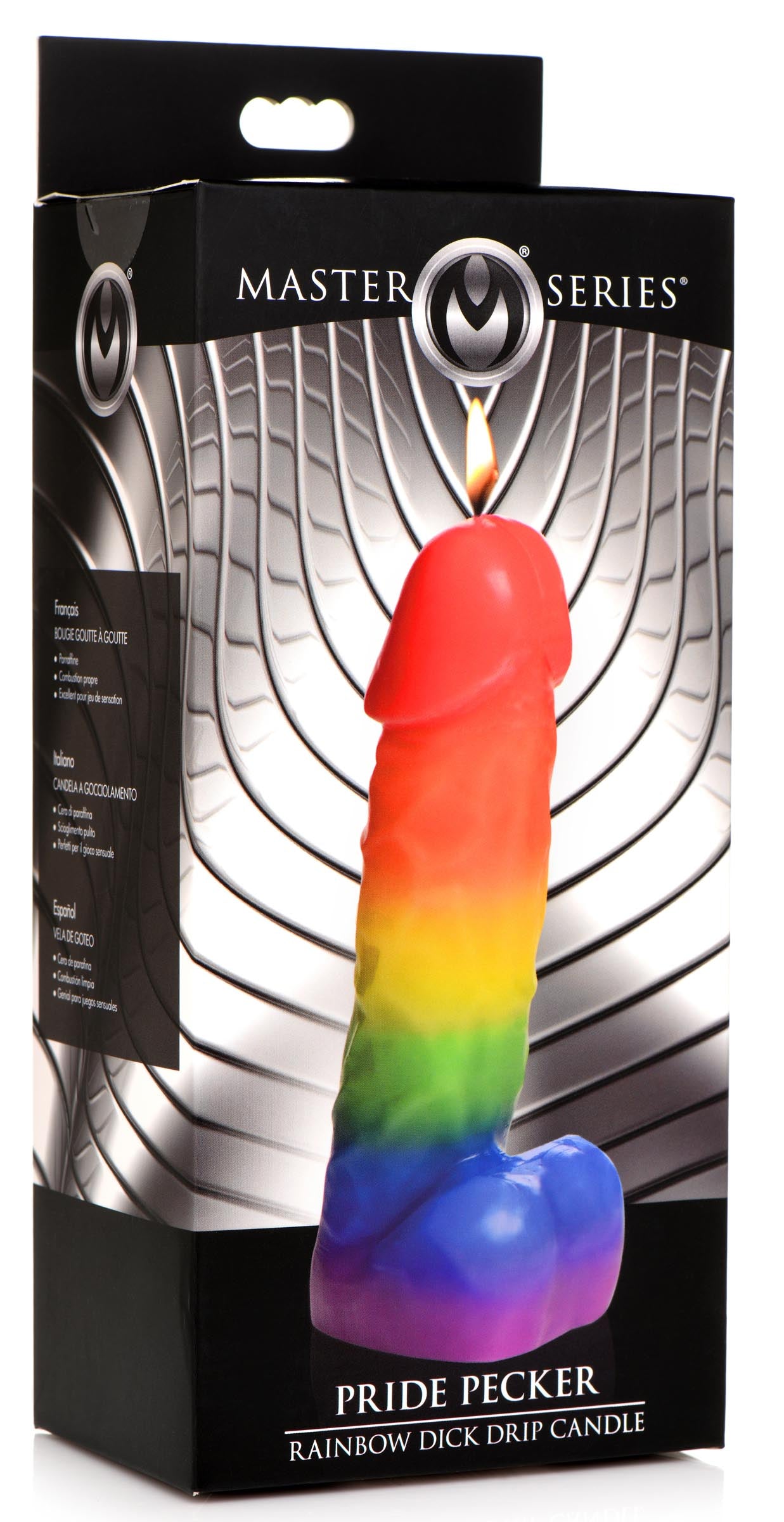 Pride Pecker Dick Drip Candle - Rainbow - UABDSM