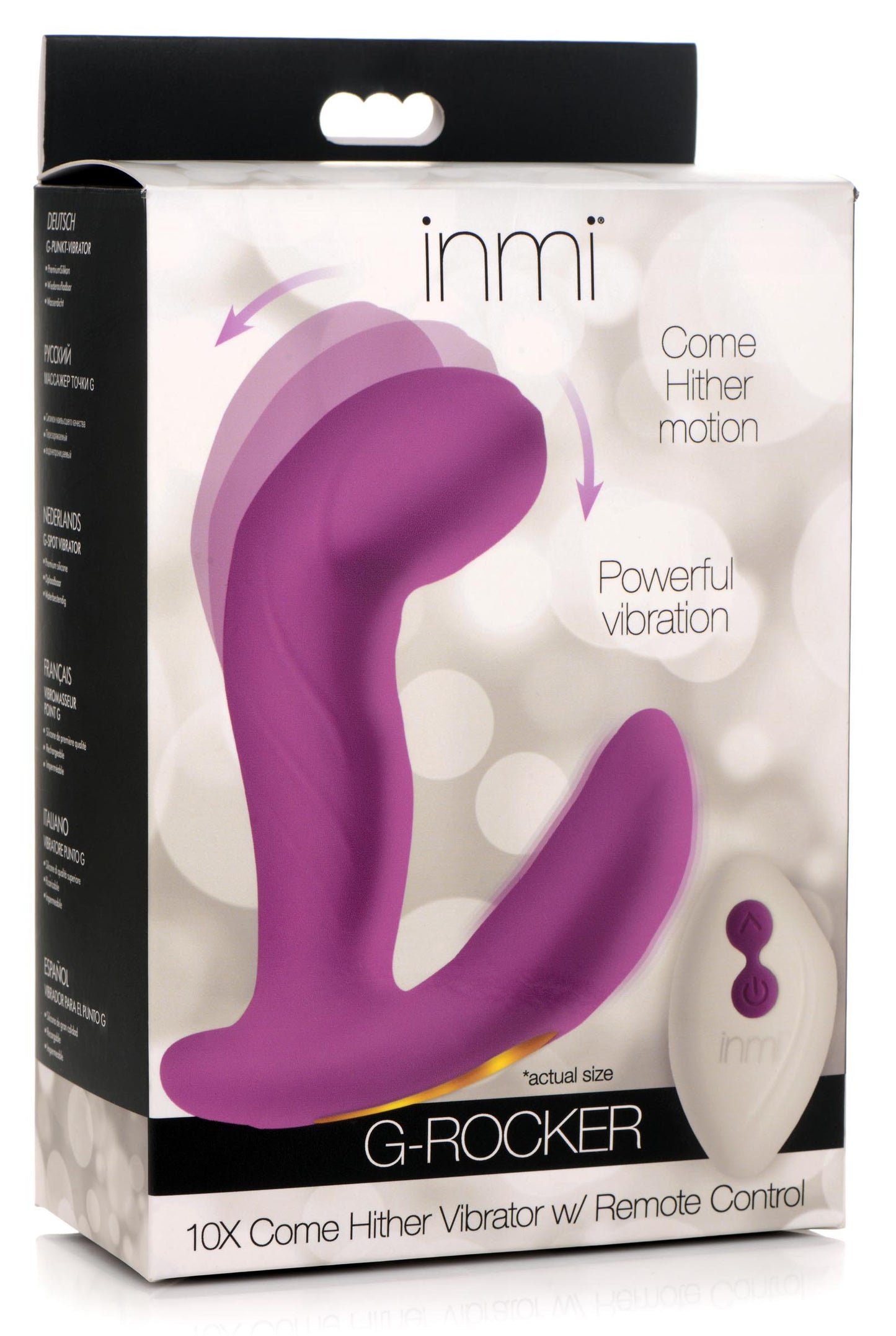 G-Rocker 10X Come Hither Silicone Vibrator with Remote Control - UABDSM