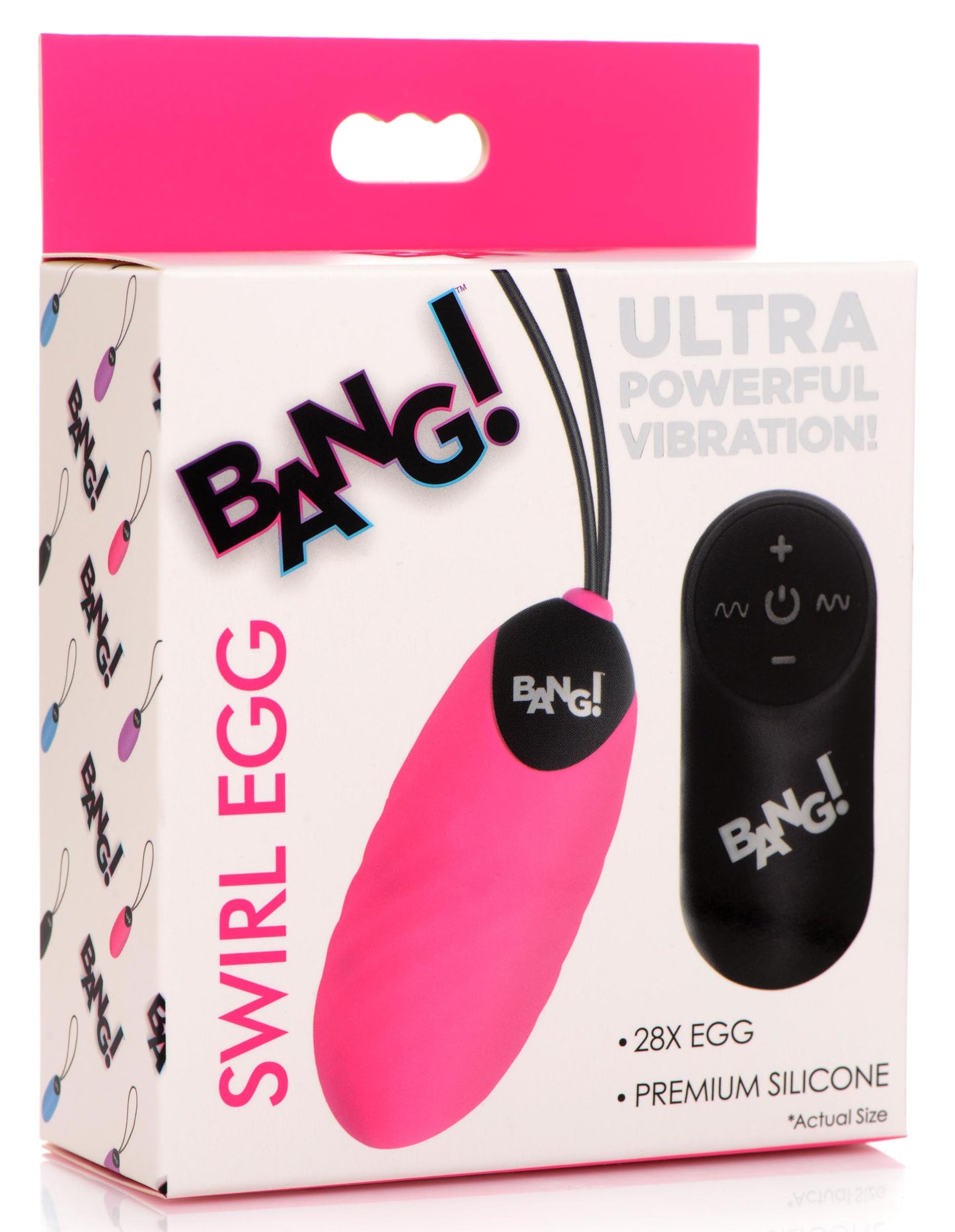 28X Swirl Silicone Vibrating Egg with Remote Control - UABDSM