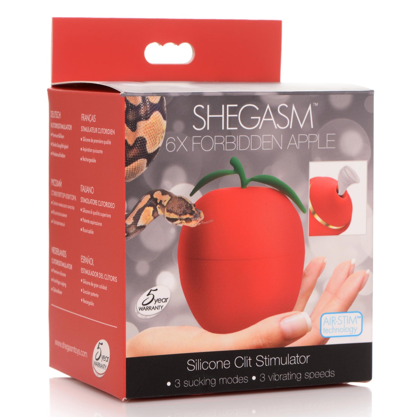 6X Forbidden Apple Silicone Clit Stimulator - UABDSM