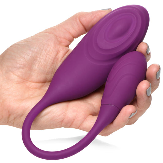 Slim Pulse 7X Pulsating Silicone Clit Stimulator and Vibrating Egg - UABDSM