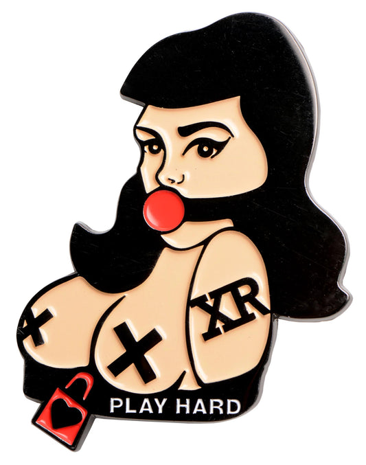Bondage Pinup Girl Enamel Pin Bondage Pinup Girl Enamel Pin - UABDSM