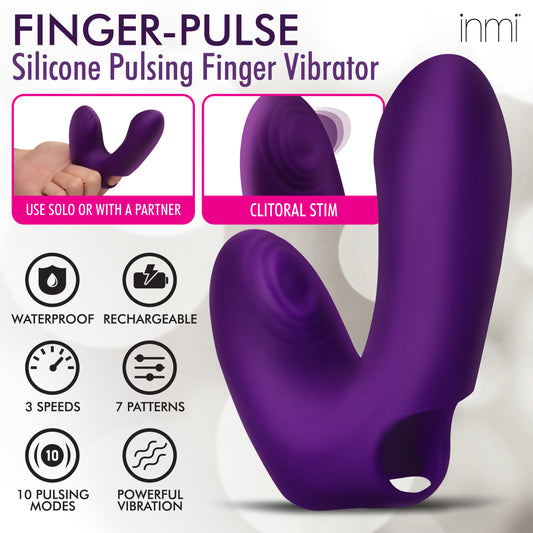 Finger-Pulse Silicone Pulsing Finger Vibrator - UABDSM