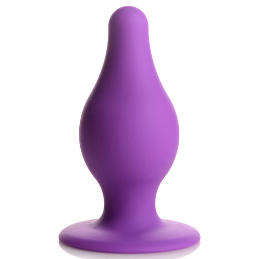 Squeezable Tapered Medium Anal Plug - Purple - UABDSM