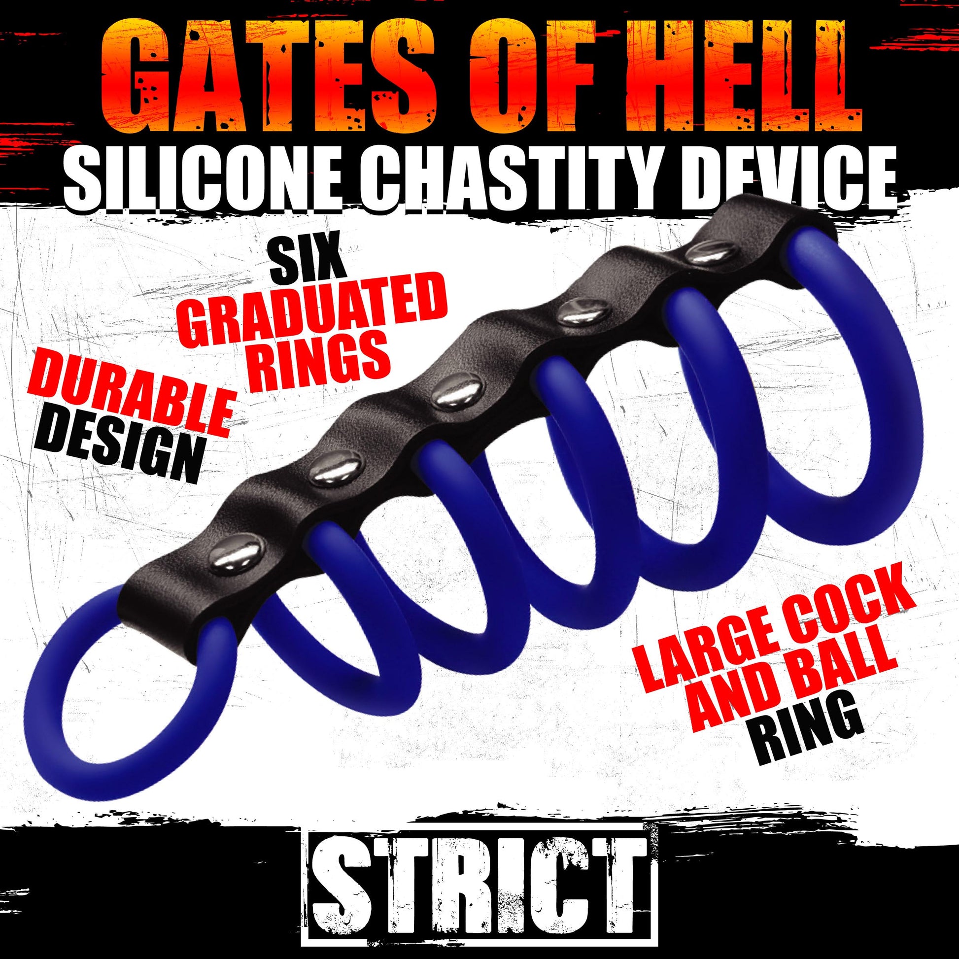 Silicone Gates of Hell Chastity Device - UABDSM