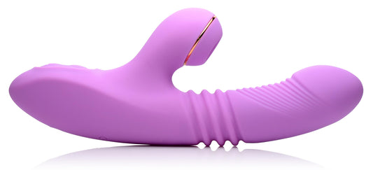 Thrusting Suction Silicone Rabbit Vibrator - UABDSM
