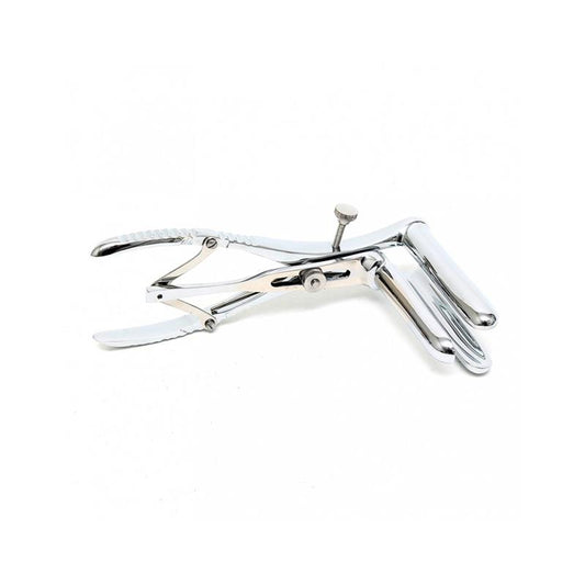 Anal Speculum with 3 Spoons Chrome Silver - UABDSM