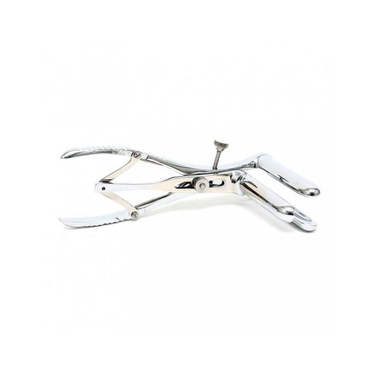 Anal Speculum with 3 Spoons Chrome Silver - UABDSM