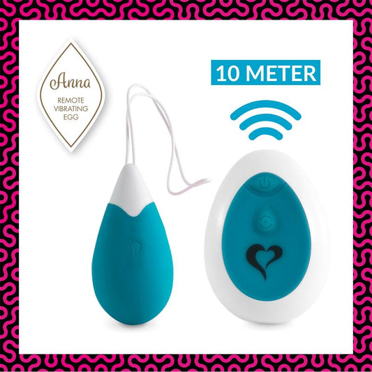 Anna Vibrating Egg with Remote Control USB Deep Green Anna Vibrating Egg with Remote Control USB Deep Green - UABDSM