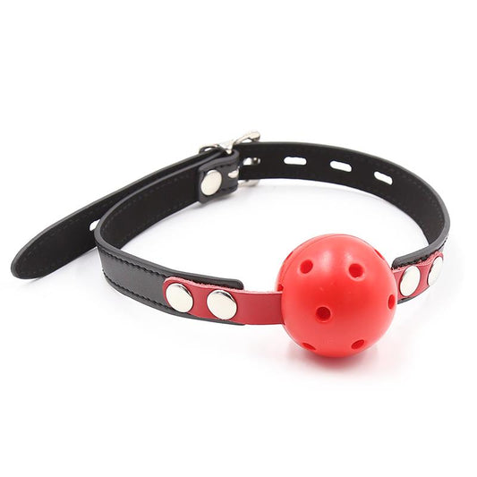 Ball Gag Breathable Black/Red Ball Gag Breathable Black/Red - UABDSM