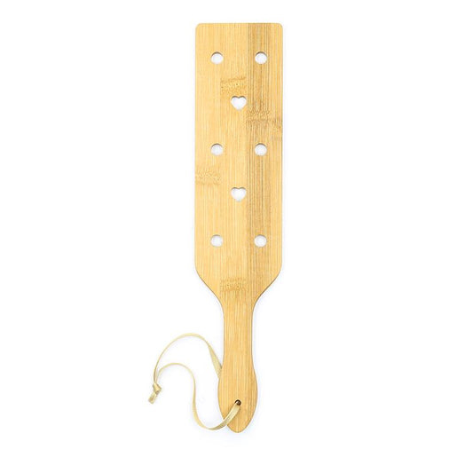 Bamboo Paddle with Hearts 33 cm Bamboo Paddle with Hearts 33 cm - UABDSM