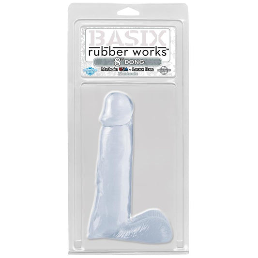 Basix Rubber Works 2032 cm Dong - Colour Clear - UABDSM