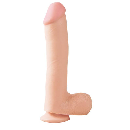 Basix Rubber Works 254 cm Dong and Testicles with Suction Cup - Colour Flesh Basix Rubber Works 254 cm Dong and Testicles with Suction Cup - Colour Flesh - UABDSM