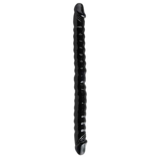 Basix Rubber Works 457 cm Double Dong - Colour Black Basix Rubber Works 457 cm Double Dong - Colour Black - UABDSM