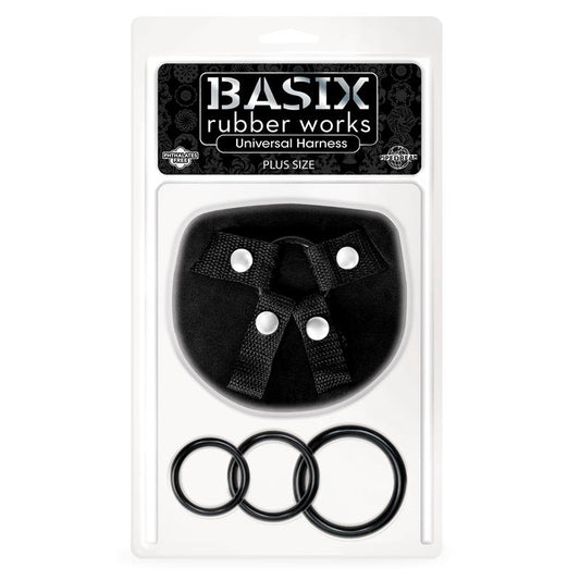 Basix Rubber Works Universal Harness Plus Size Basix Rubber Works Universal Harness Plus Size - UABDSM