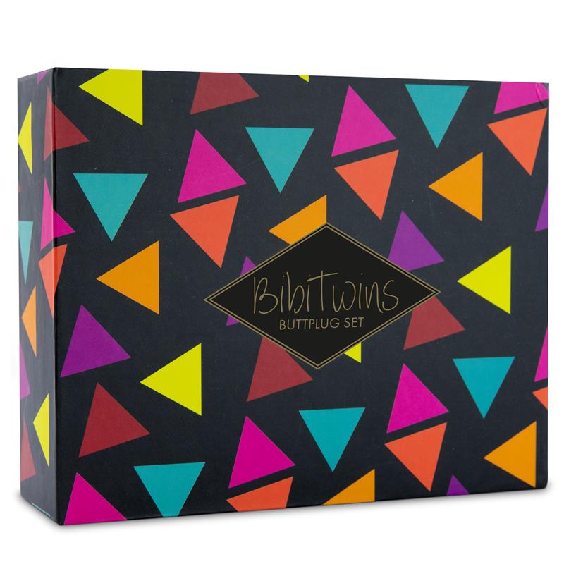 Bibi Twin Set of 3 Butt Plug Black - UABDSM