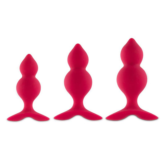 Bibi Twin Set of 3 Butt Plug Pink Bibi Twin Set of 3 Butt Plug Pink - UABDSM