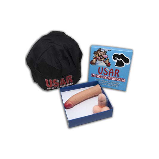 Black Chef Hat Box Set Brooch and Stimulator Black Chef Hat Box Set Brooch and Stimulator - UABDSM