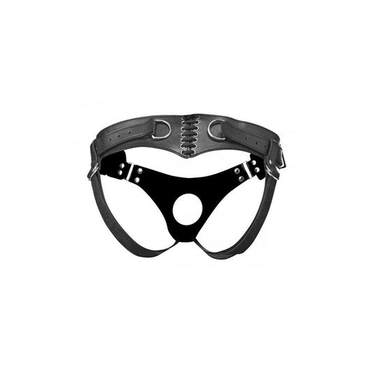 Bodice Corset Style Strap On Harness Black - UABDSM