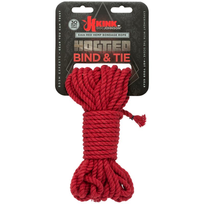Bondage Hemp Rope 6 Meters Red - UABDSM