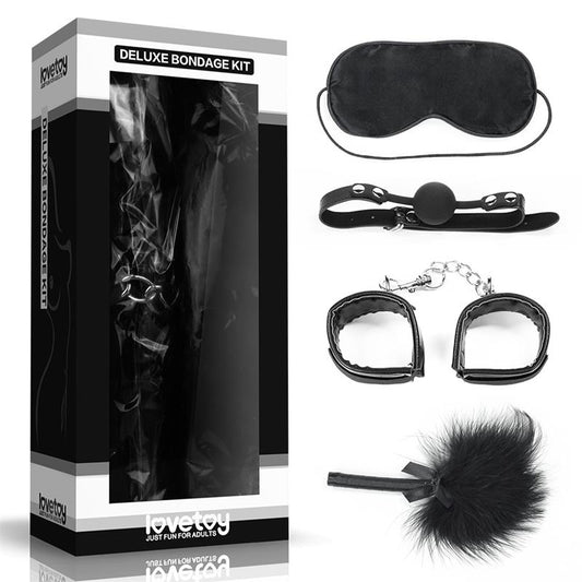 Bondage Kit Deluxe 4 Units Black Bondage Kit Deluxe 4 Units Black - UABDSM