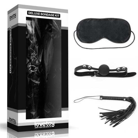 Bondage Kit Deluxe Black Bondage Kit Deluxe Black - UABDSM