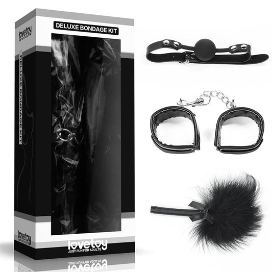 Bondage Kit Deluxe Black Bondage Kit Deluxe Black - UABDSM