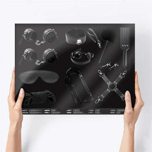 Bondage Set 11 Pieces Black Bondage Set 11 Pieces Black - UABDSM