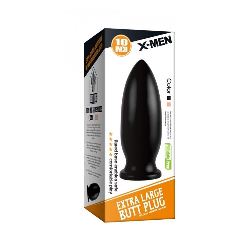 Butt Plug Extra Large 25 cm Black - UABDSM