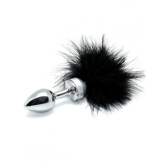 Butt plug Smal with black feather Butt plug Smal with black feather - UABDSM